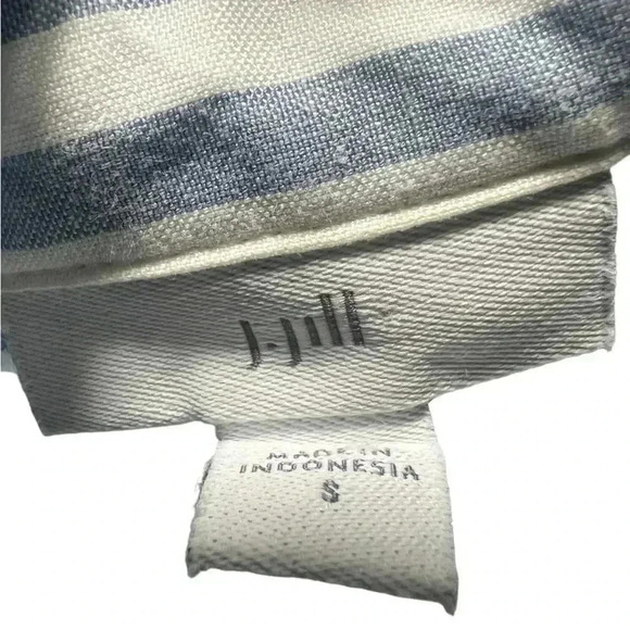 J.JILL 100% Tencel Lyocell striped button down shirt Size Small - Picture 4 of 8